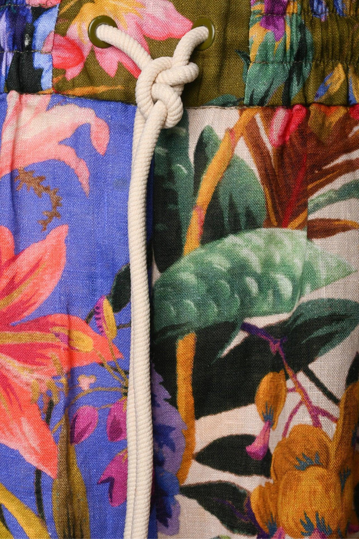 Zimmermann Size 0 Tropicana Floral Linen Shorts