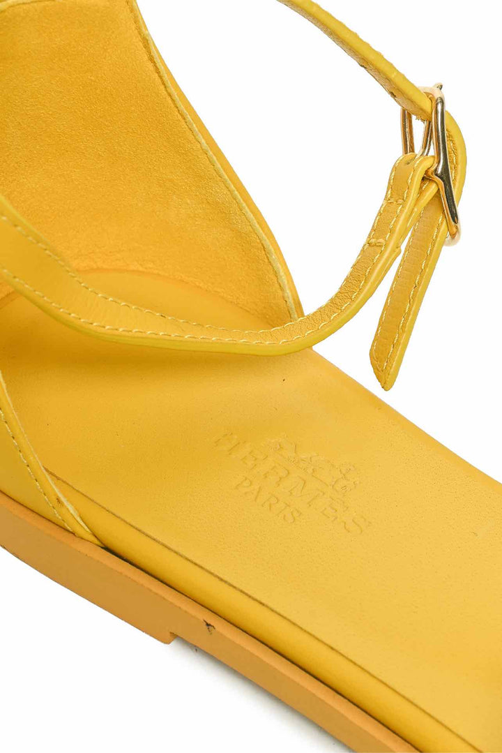 Hermes Size 36 Lizard Santorini Ankle Strap Sandals