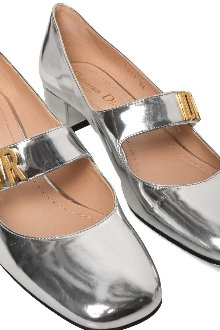 Dior Size 36 Mirror Finish Baby-D Ballet Pumps