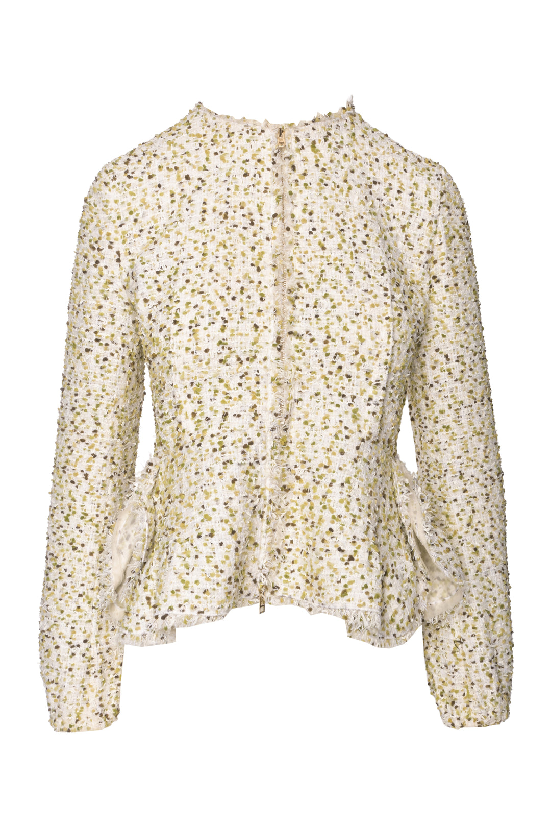 Giambattista Valli Size XS Tweed Peplum Jacket