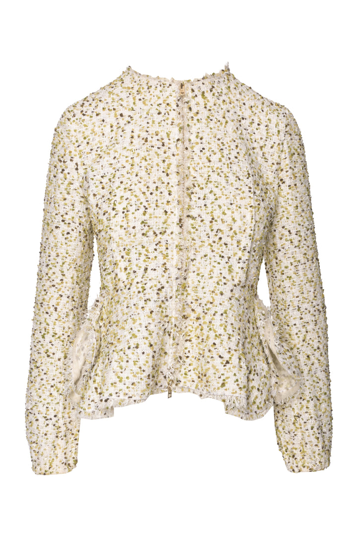 Giambattista Valli Size XS Tweed Peplum Jacket