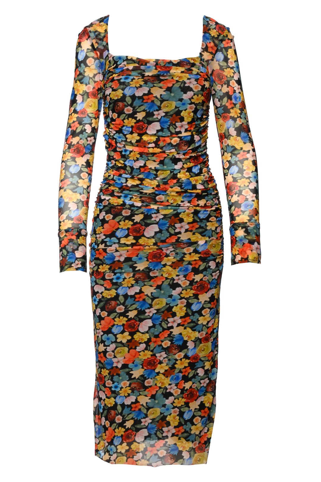 Ganni Size 38 Mesh Midi Dress