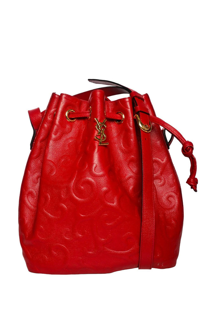 Saint Laurent Vintage YSL Arabesque Bucket Bag