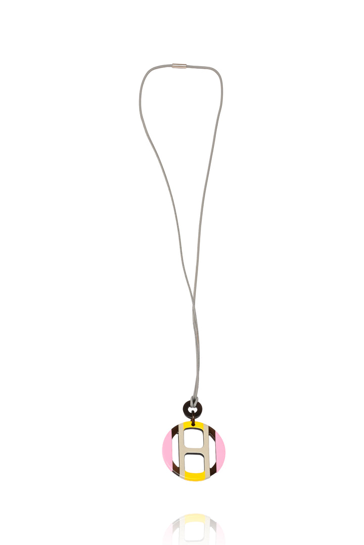 Hermes H Equipe Pendant Necklace