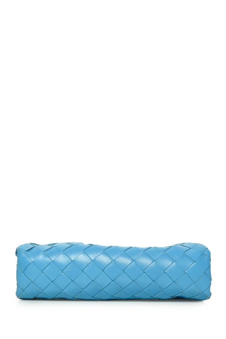 Bottega Veneta The Mini Pouch Intrecciato Leather Clutch Bag