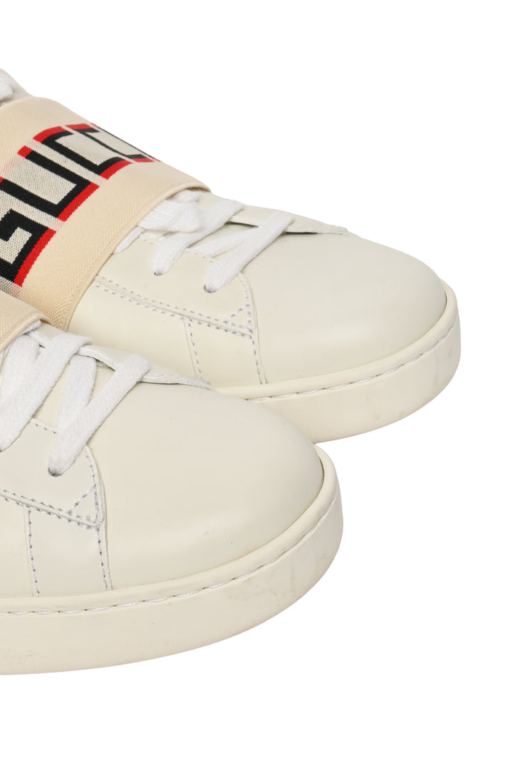 Gucci Size 8.5 Men's Ace Stripe Sneakers