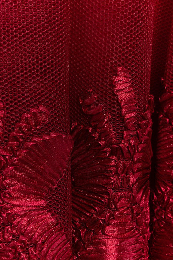 maje Size 1 Sleeveless Embroidered Mesh Dress