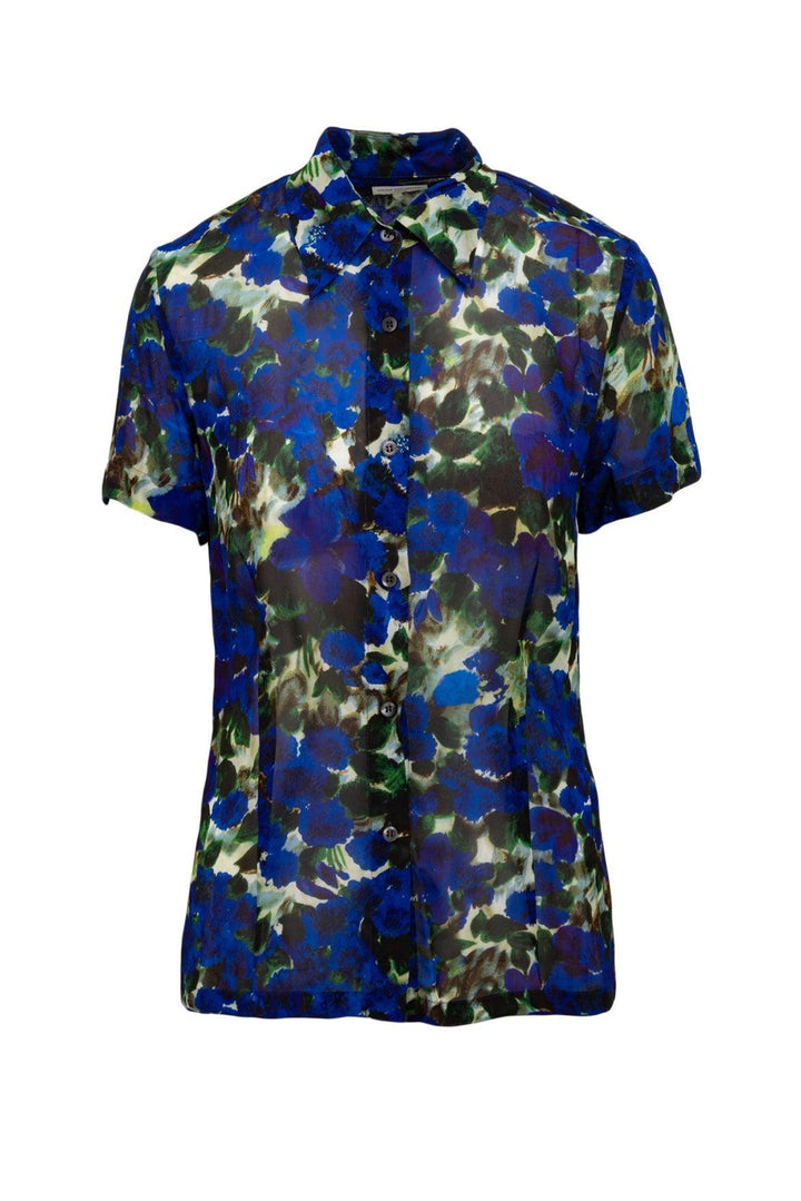 Dries Van Noten Size 38 Floral Sheer Blouse