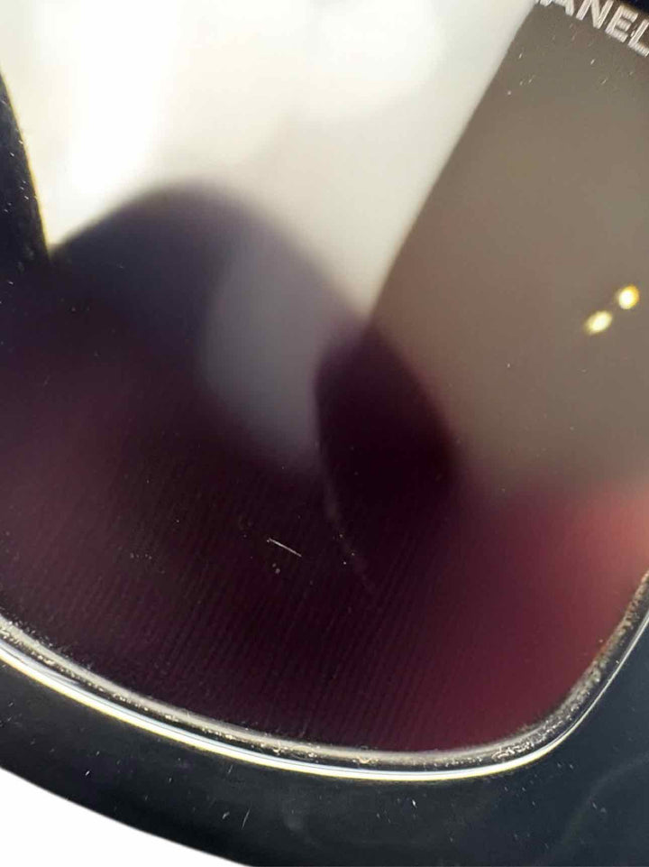 Chanel Black Rectangle Sunglasses Eyewear