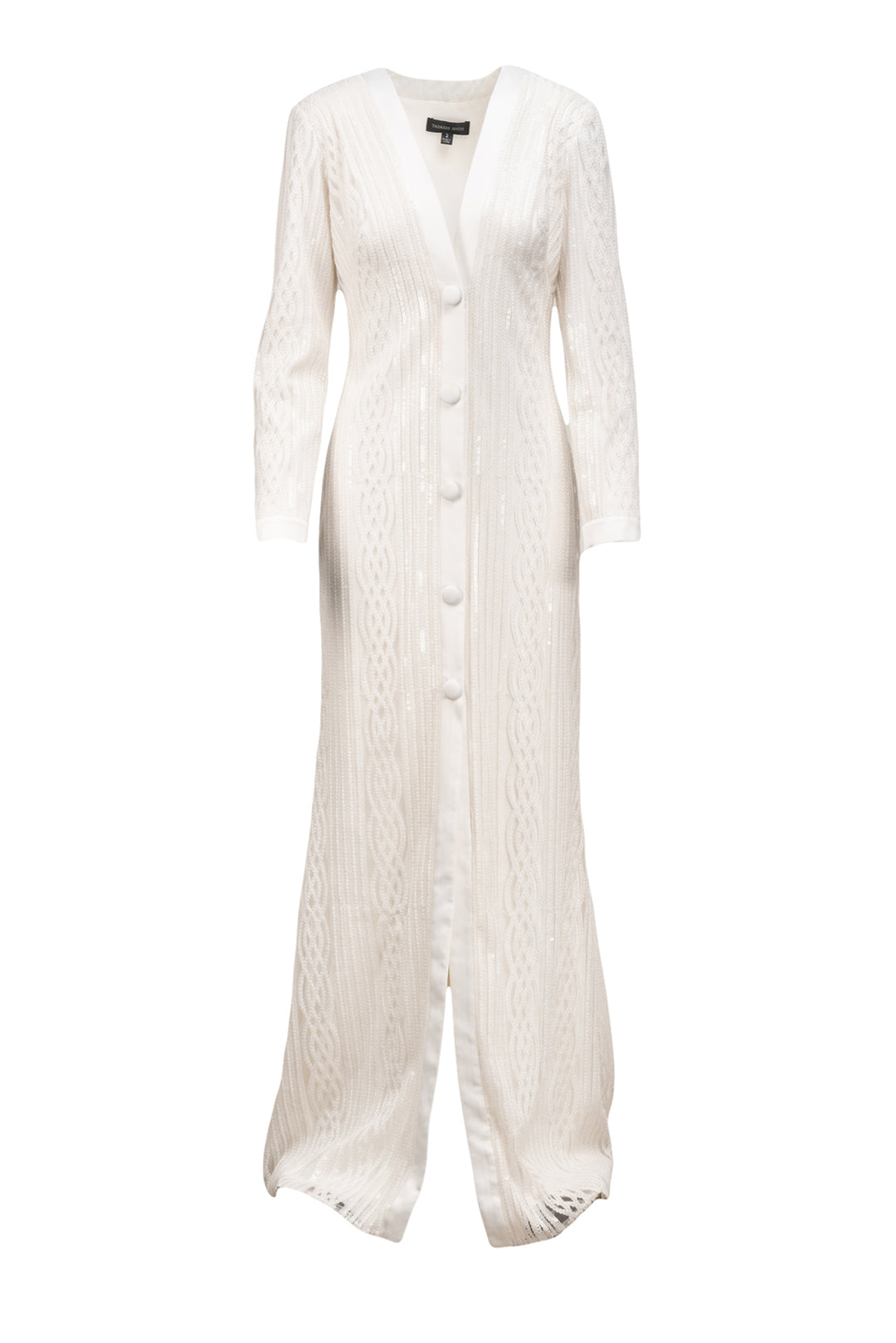 Tadashi Shoji Size 2 Sequin Button-Up Maxi Gown