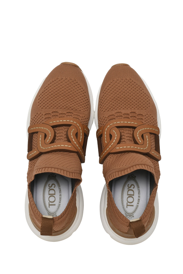 Tod's Size 37 Kate Leather Trim Knit Sneaker