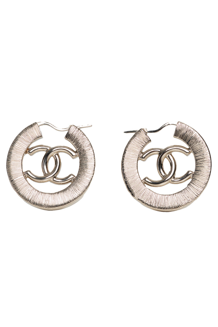 Chanel CC Hoop Earrings