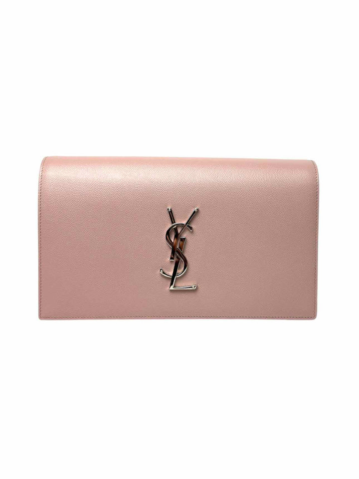 Saint Laurent Kate Classic Grain de Poudre Monogram Clutch