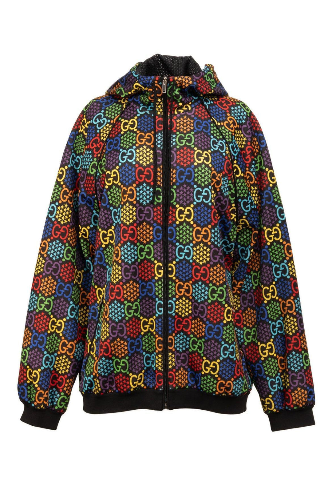 Gucci Size M Men's GG Psychedelic Print Hooded Jacket