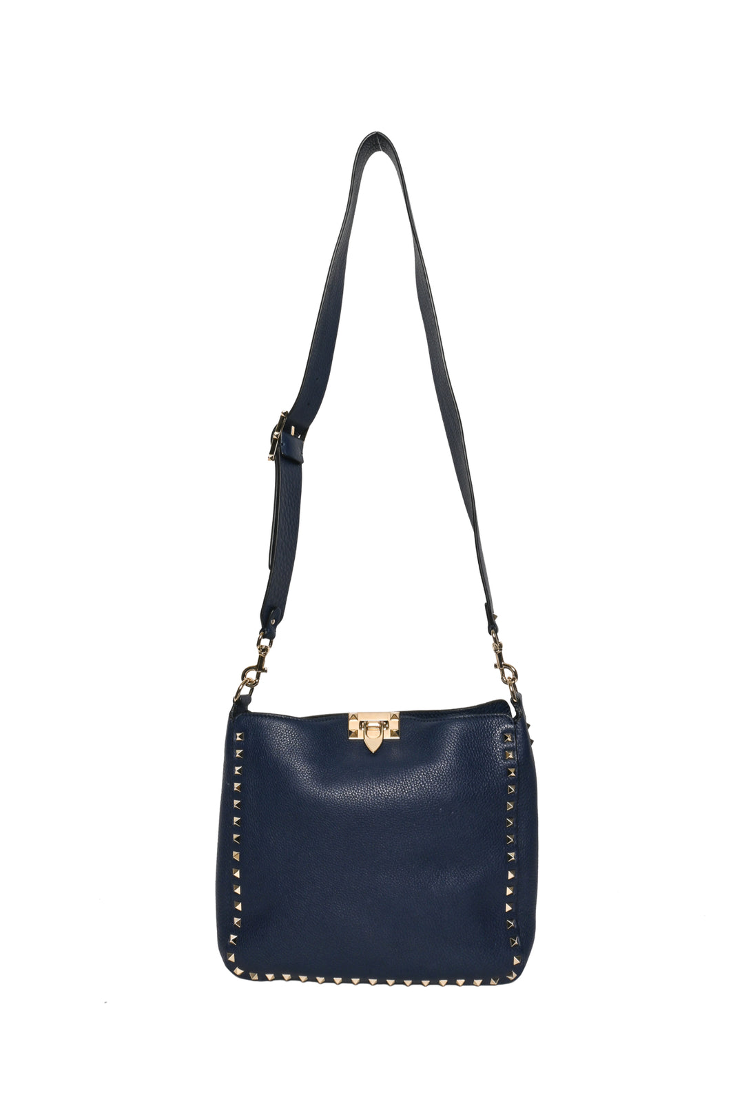 Valentino Rockstud Flip-Lock Messenger Bag