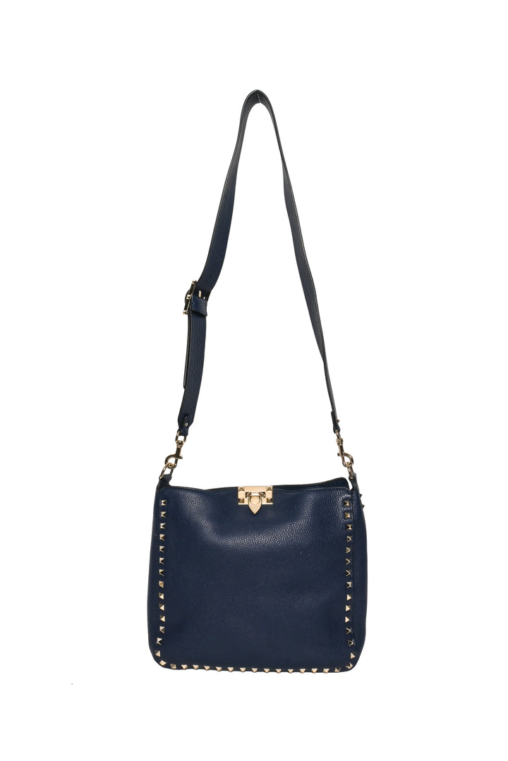 Valentino Rockstud Flip-Lock Messenger Bag
