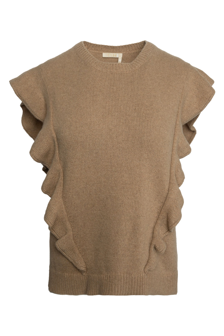 Chloe Size M Sleeveless Cashmere Sweater