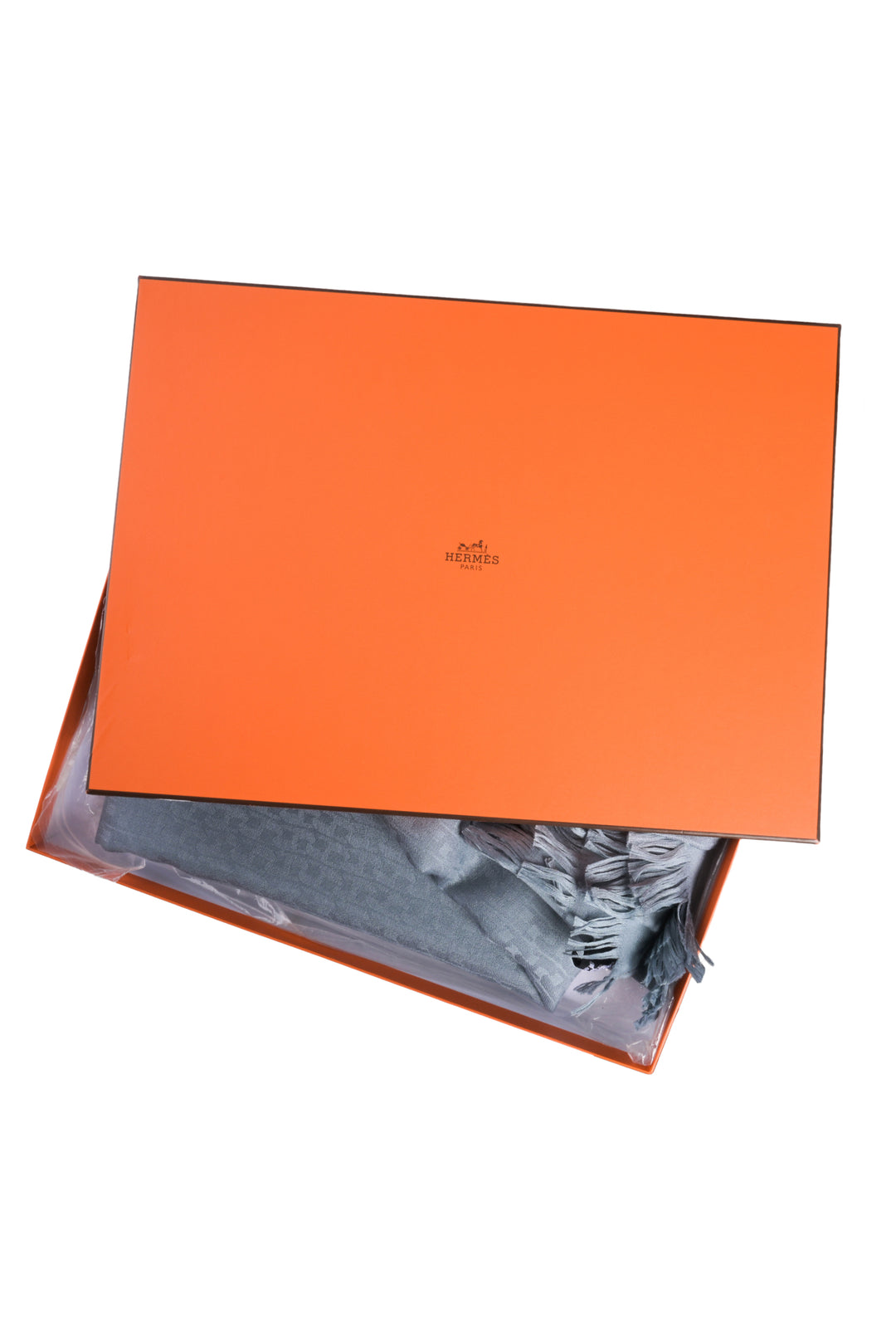 Hermes Monogram H Cashmere, Silk & Wool Shawl