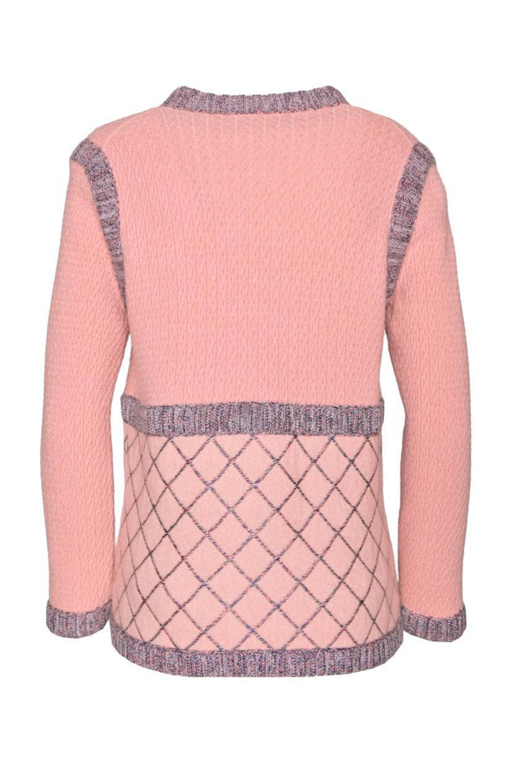 Chanel Size 42 2015 Silk & Cashmere Trim Detailed Cardigan