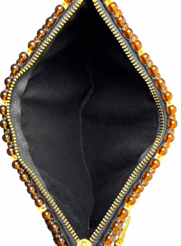 Vivienne Westwood The Bianca  Made in Kenya Collection Wood Beaded Clutch