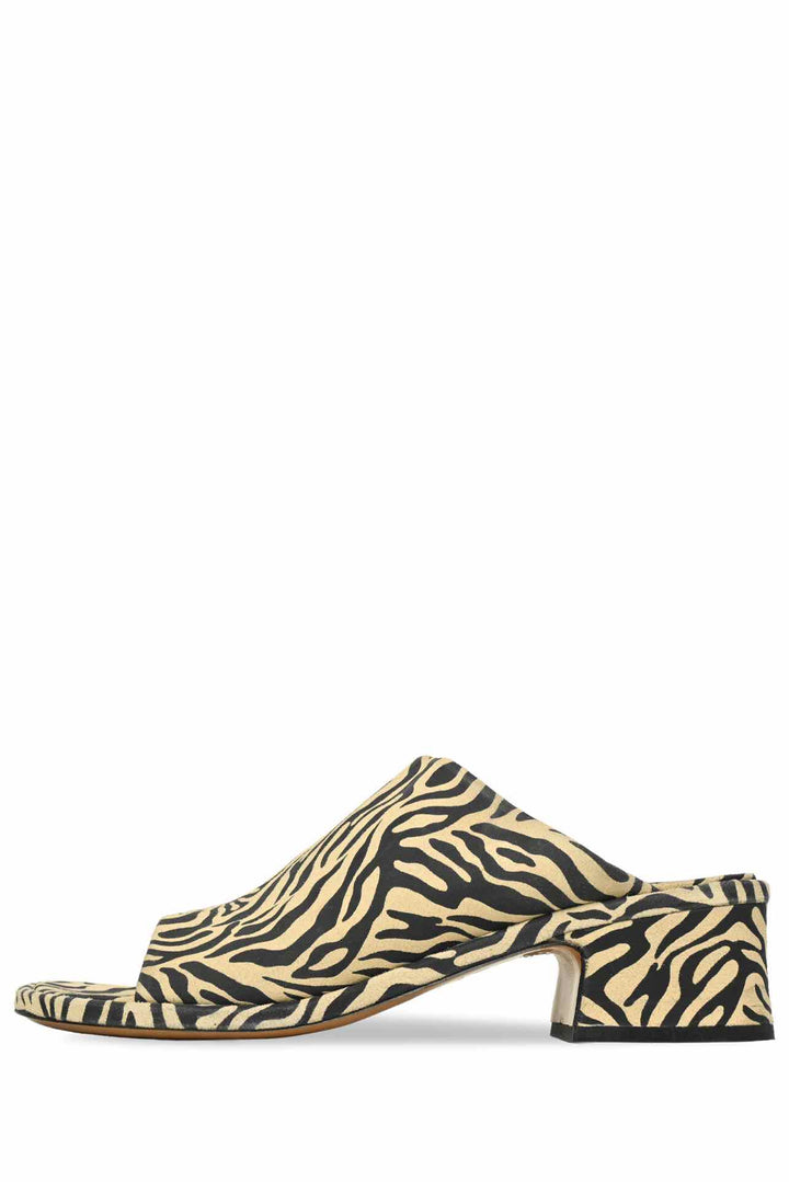 Dries Van Noten Size 40 Strappy Pony Hair Detailed Wedge Sandals