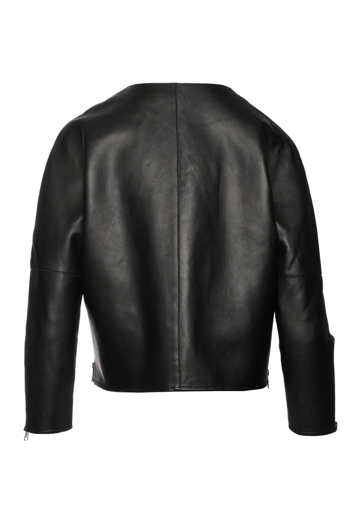 maje Size 40 Lamb Leather Jacket