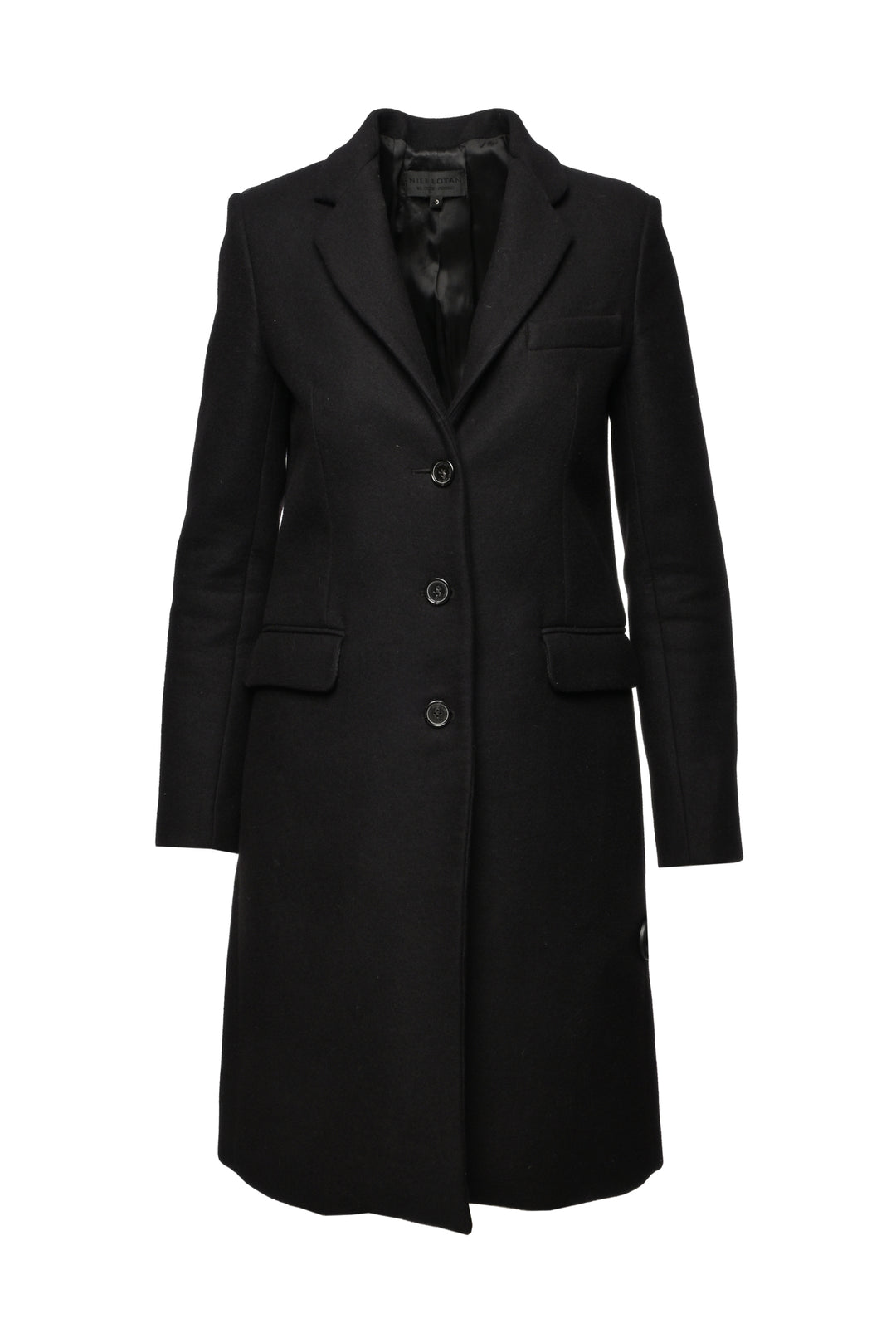 Nili Lotan Size 0 Single Breasted Wool Coat