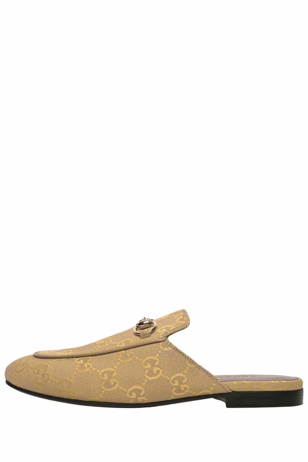 Gucci Size 37 GG Princetown Canvas Mules