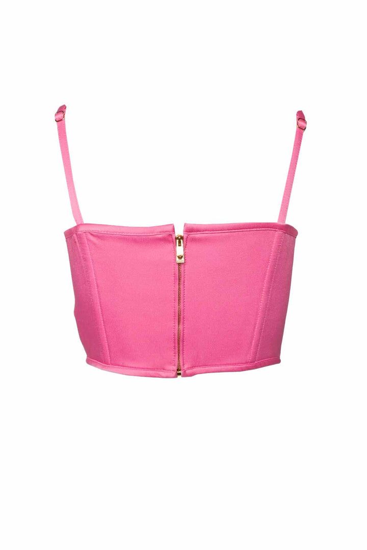 Versace Size 6 Medusa'95 Satin Corset Tops