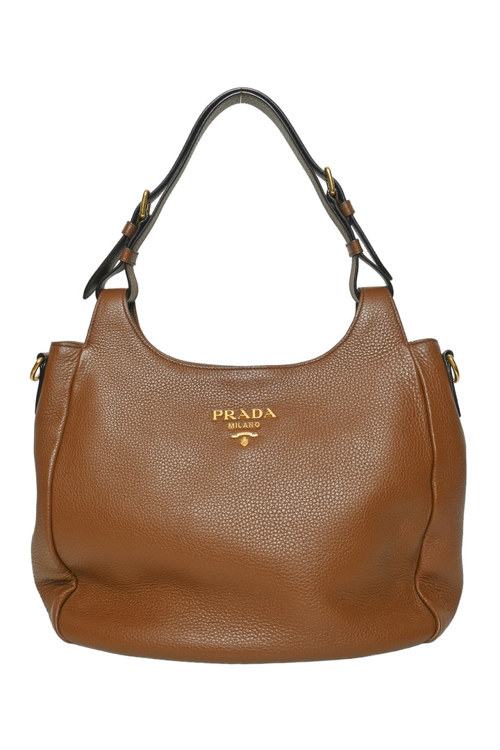 Prada Vitello Daino Hobo Shoulder Bag