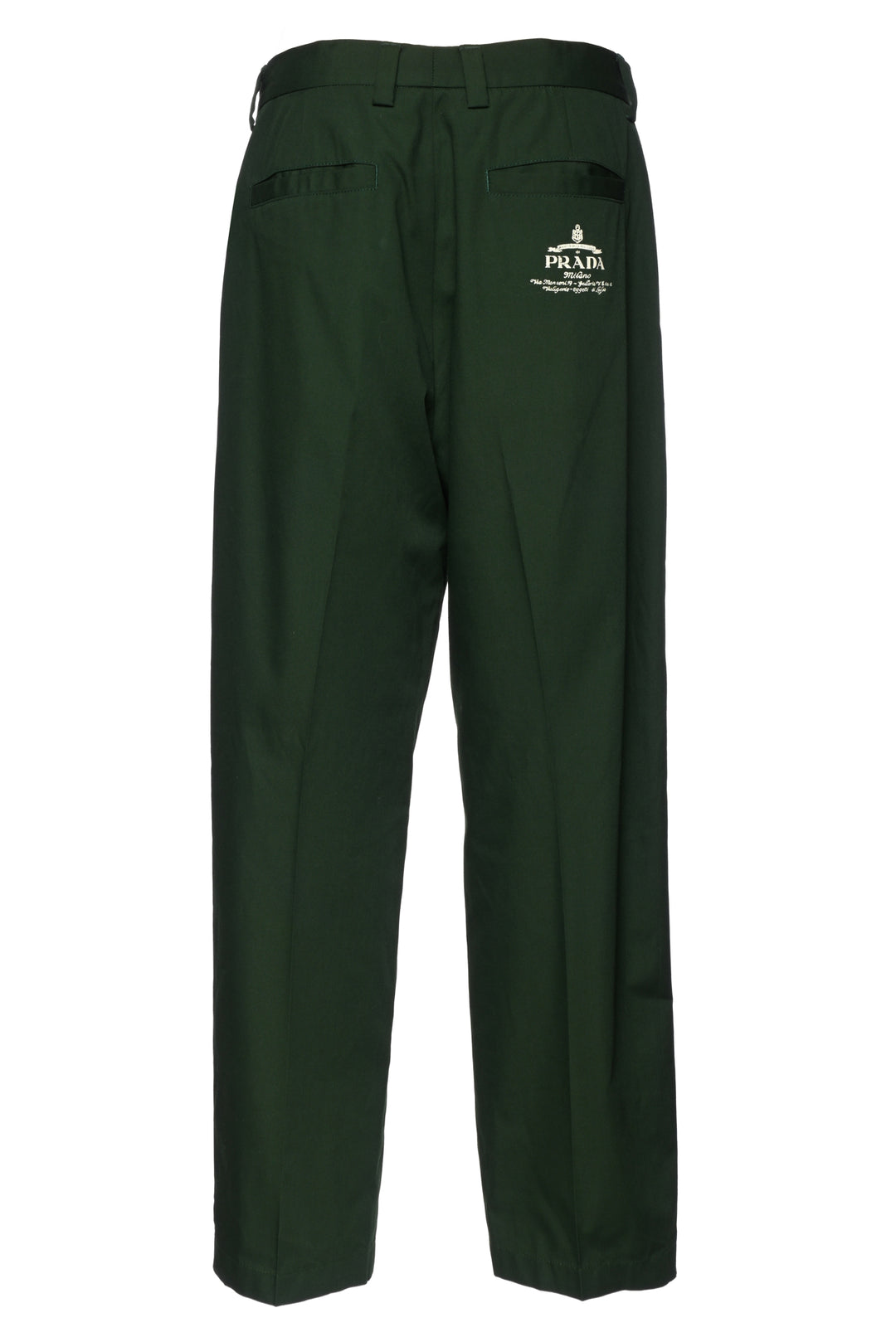 Prada Size 32 Men's 2024 Pleated Logo Pants