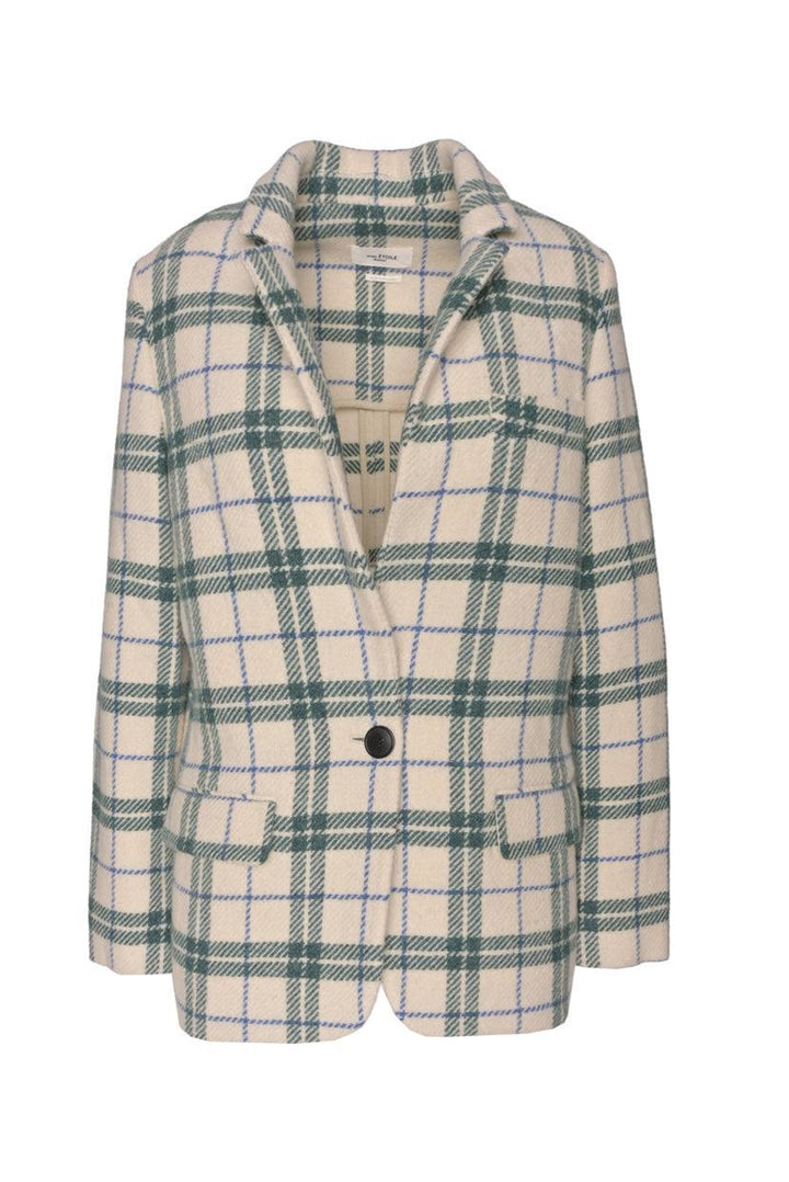 Isabel Marant Etoile Size 36 Charly Check Patterned Wool Blazer