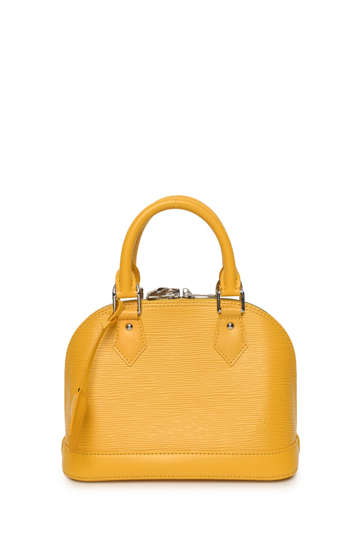 Louis Vuitton 2013 Tassil Yellow Epi Leather Alma BB Purse
