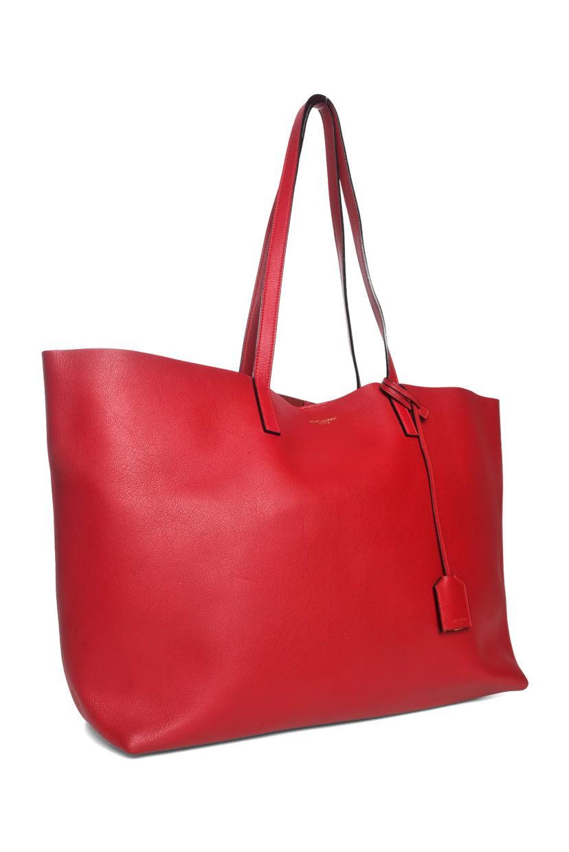 Saint Laurent 2015 Calfskin Leather Shopping Tote