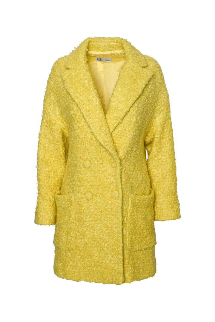 Red Valentino Size 38 Pressed BouclÃ© Coat
