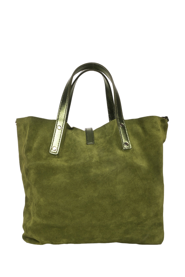 Tiffany & Co Reversible Metallic Suede Tote