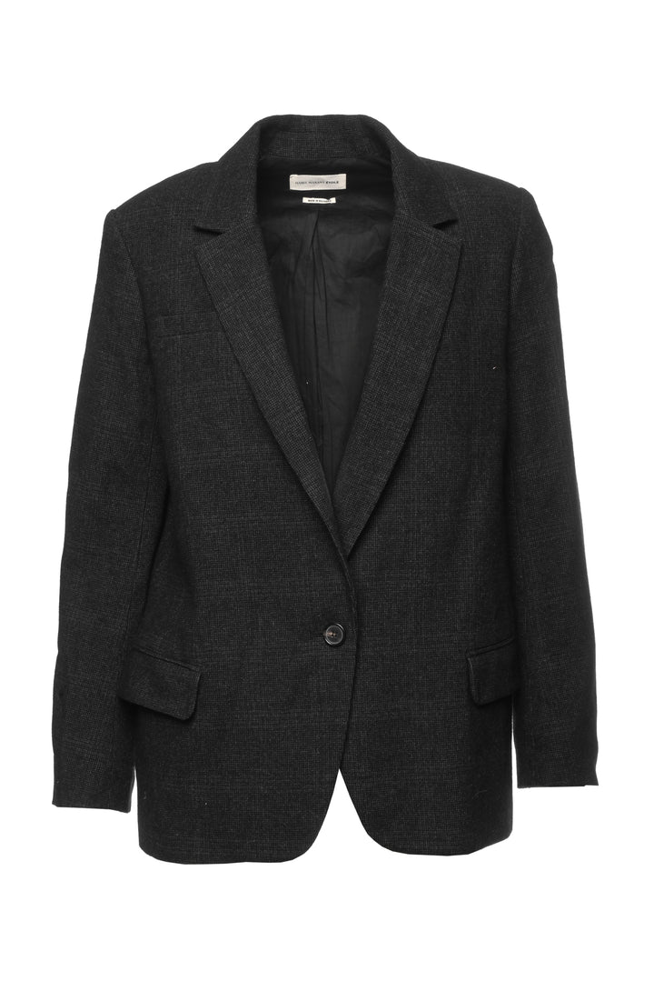 Isabel Marant Etoile Size 4 Single Breasted Wool-Blend Blazer