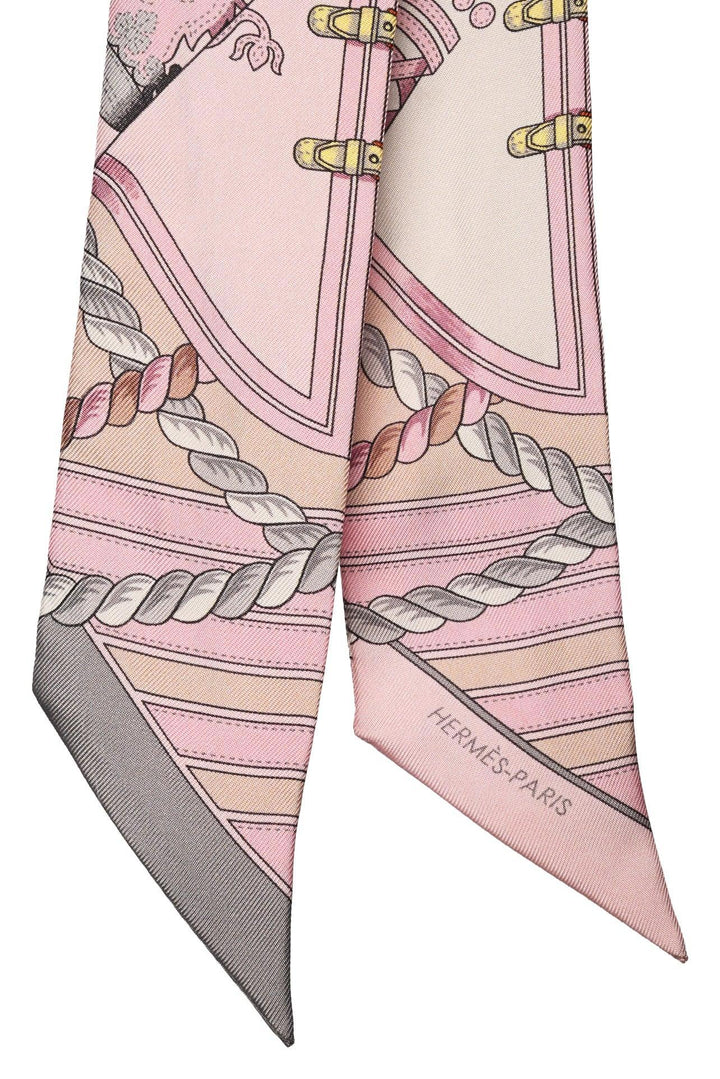 Hermes Grande Tenue Silk Twilly Scarf