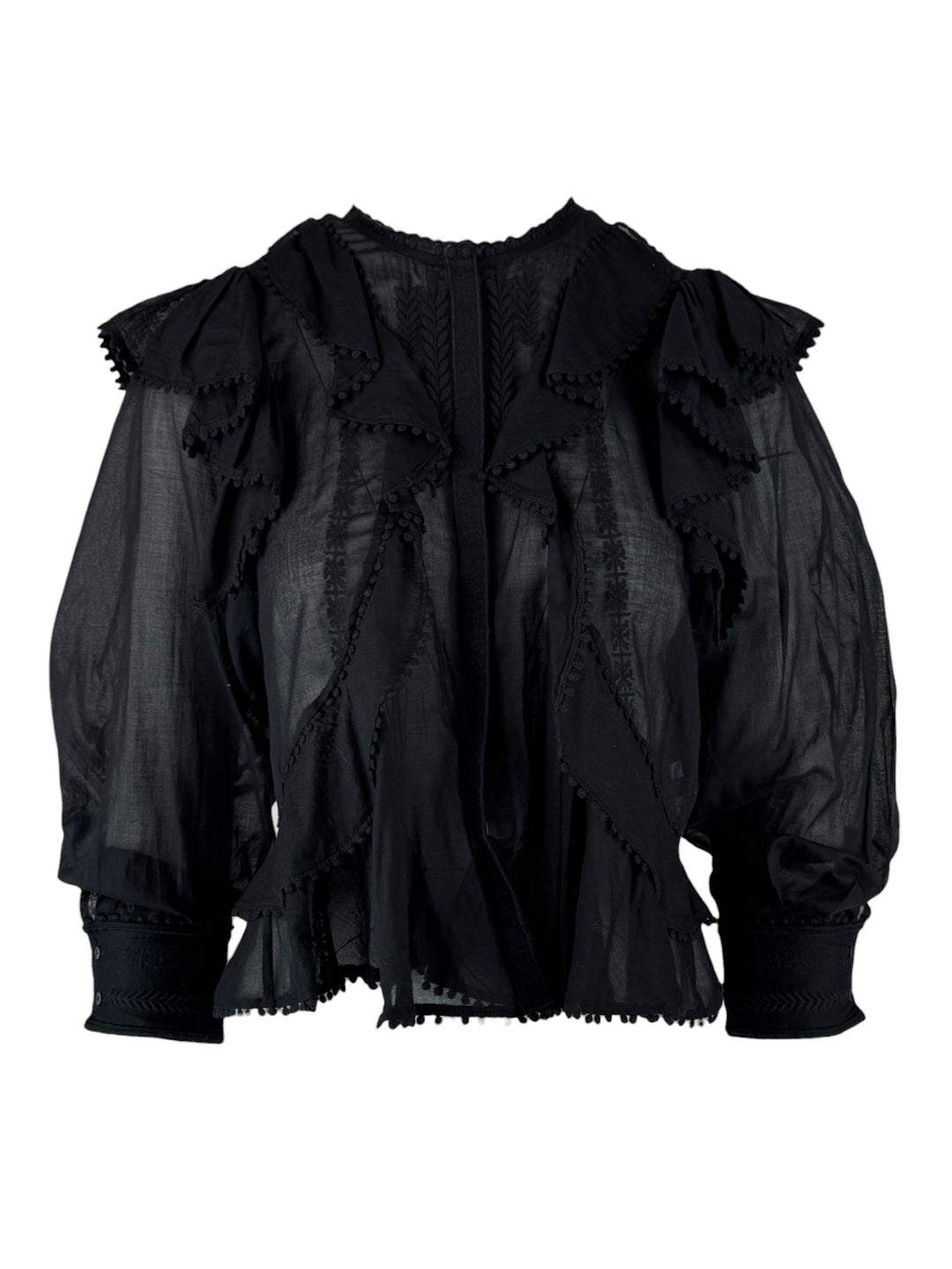 Isabel Marant Etoile Size 34 Embroidered Blouse