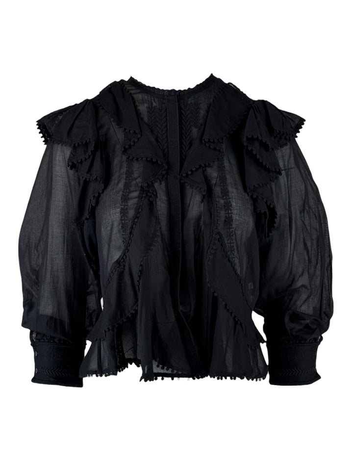 Isabel Marant Etoile Size 34 Embroidered Blouse