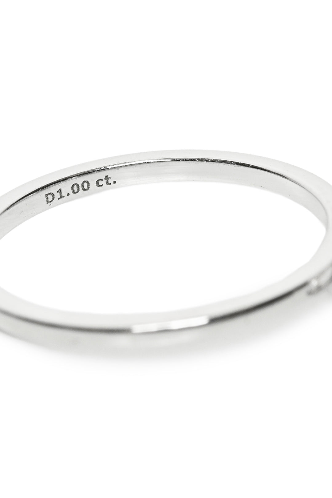 Pandora Size 7 14k White Gold 1ct Lab Grown Diamond Ring