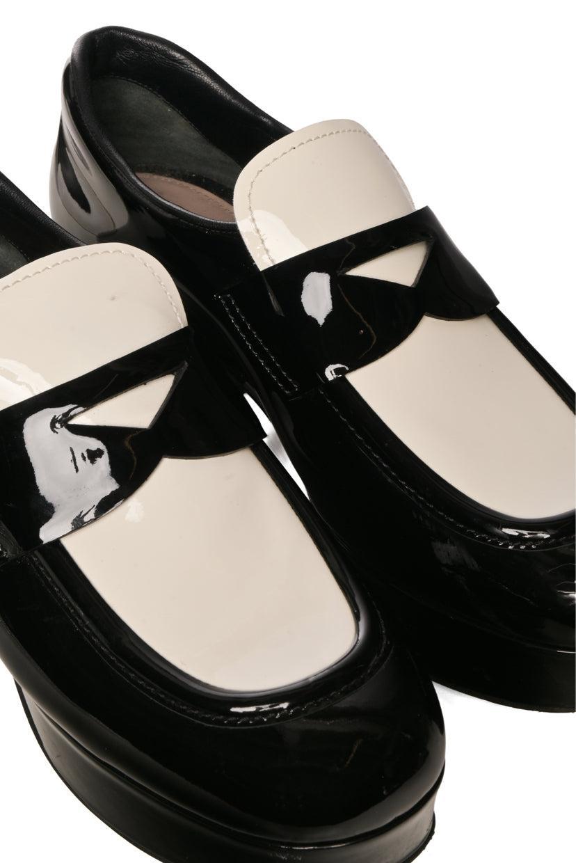 Miu Miu Size 38.5 Platform Loafers
