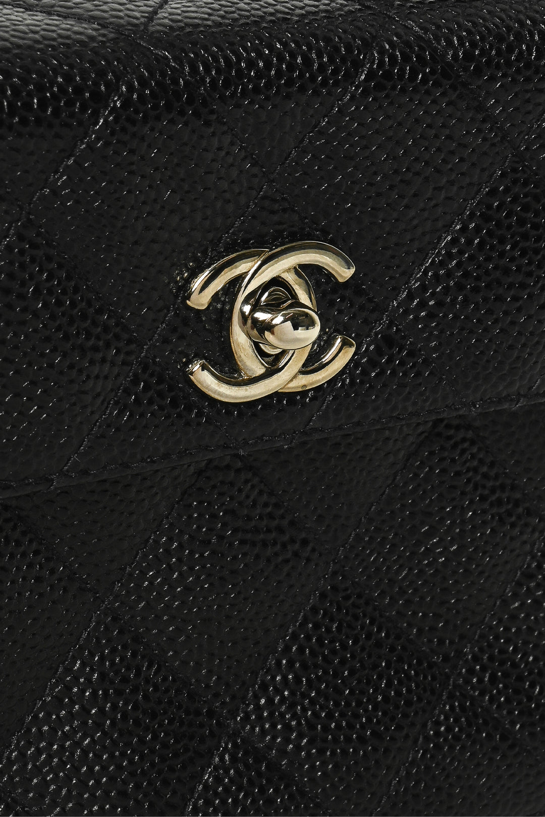 Chanel 1996-1997 Caviar Quilted Straight Flap Bag
