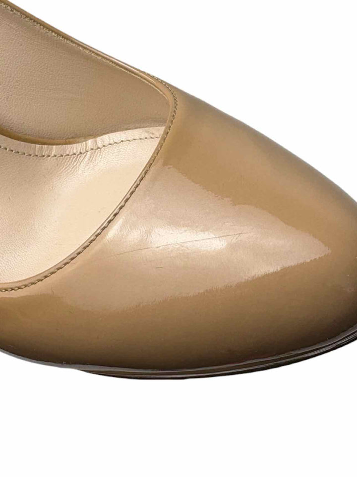 Prada Size 38 Patent Leather Platform Pumps