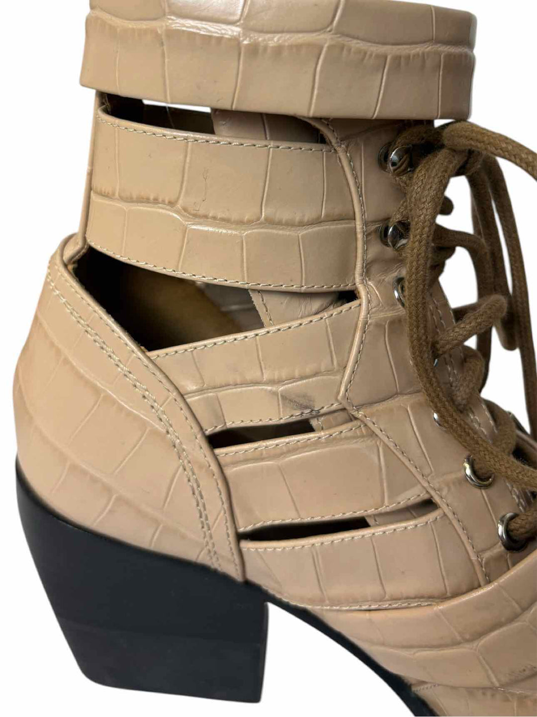 Chloe Size 38.5 Rylee Leather Lace Up Boots
