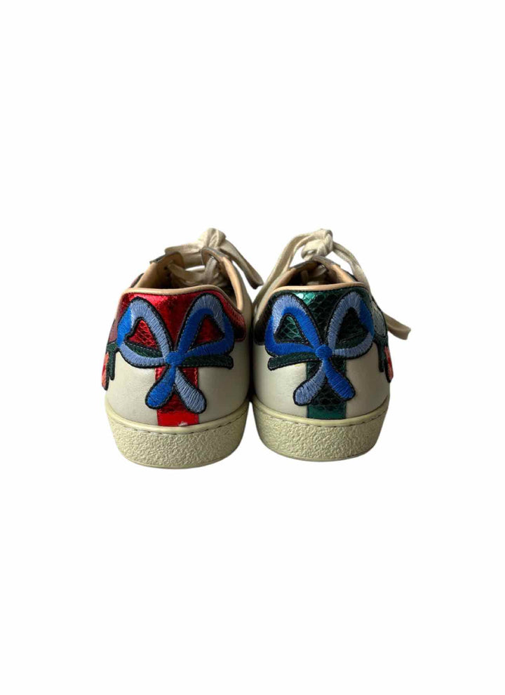 Gucci Ace Low-top Floral Embroidered Size 10 Men's Sneakers
