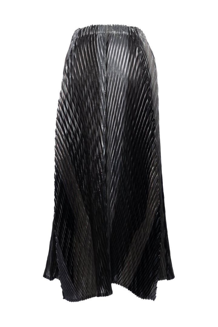 Issey Miyake Size 2 Pleated Metallic Skirt