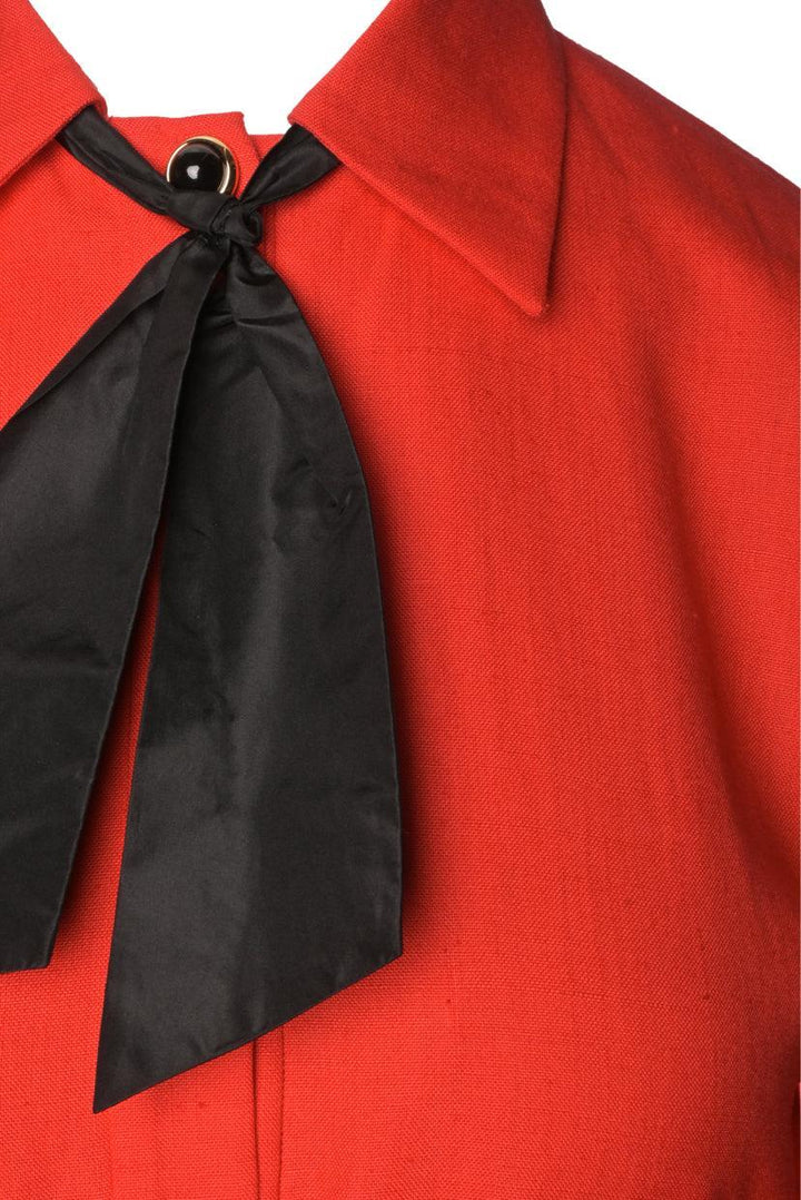 Gucci Size 40 Long Sleeve Bow Tie Maxi Dress