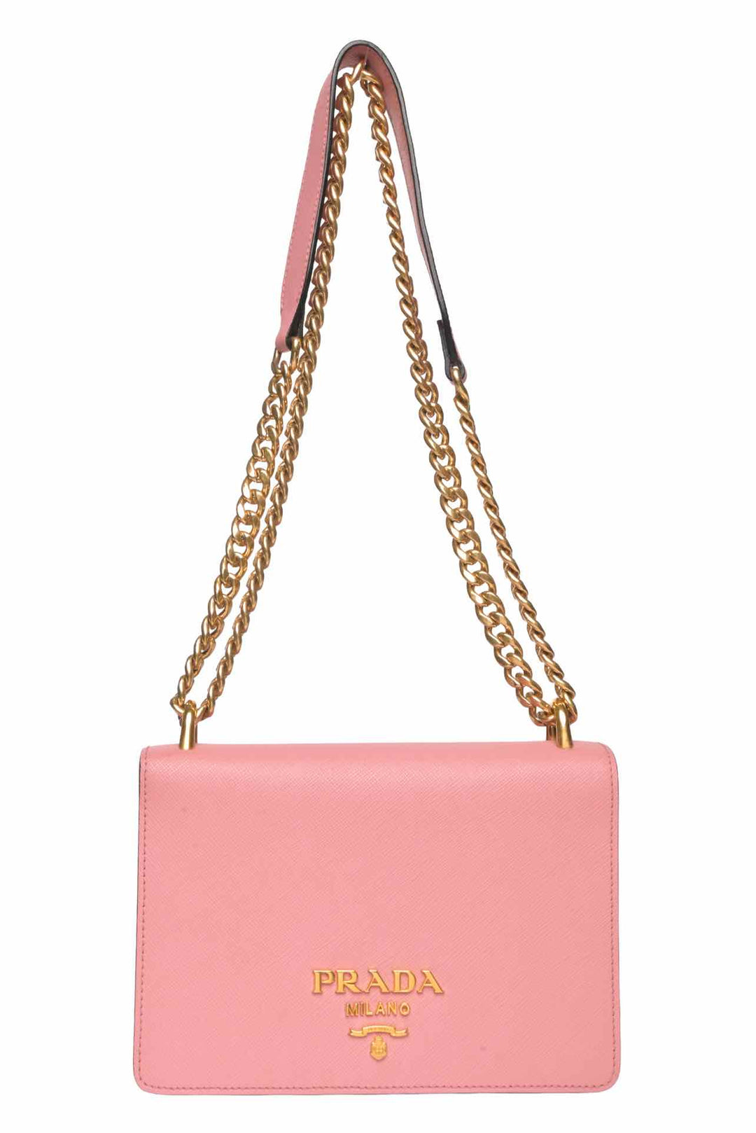Prada Saffiano Lux Chain Shoulder Bag