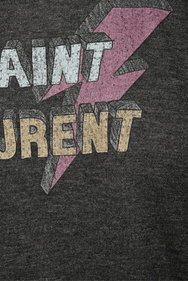 Saint Laurent Size XS 2017 Lighting Bolt Logo T-Shirt